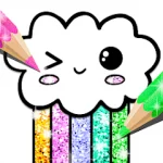 Kawaii Coloring Book Glitter (No ADS) v1.4.1.3 icon