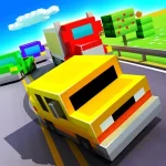 Blocky Highway Traffic Racing icon